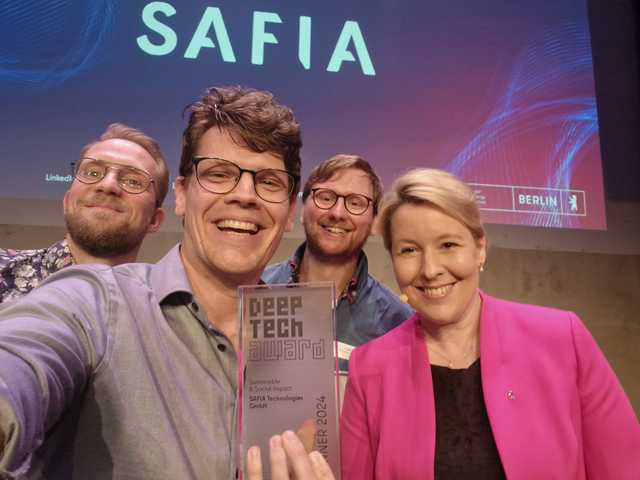 SAFIA wins the DeepTech Award 2024